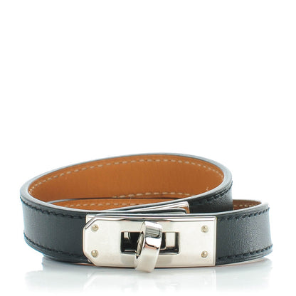 Hermes Chamonix Kelly Double Tour Bracelet S Black 1 of 6