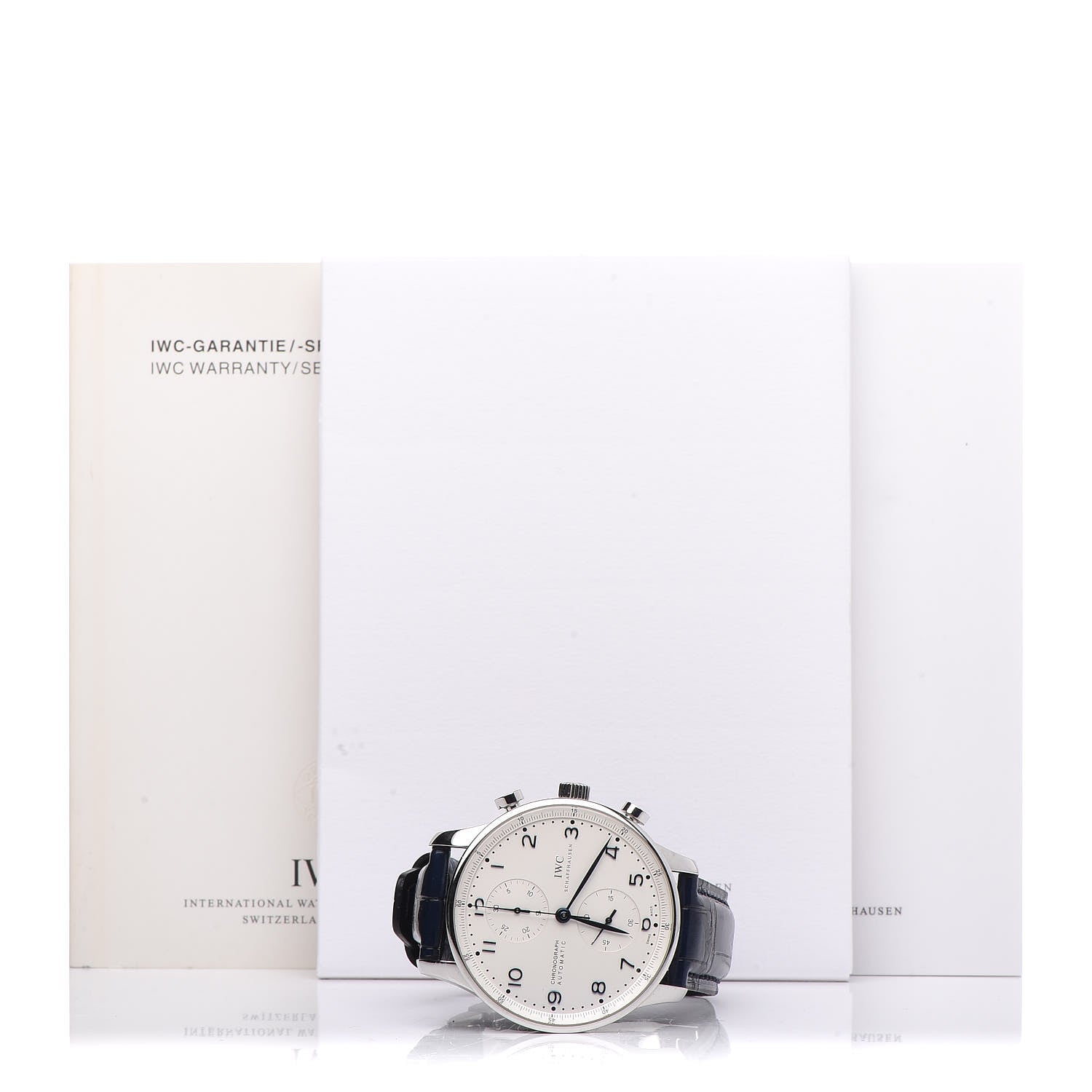 IWC Stainless Steel Alligator 41mm Portuguese Chronograph Automatic Watch IW371446 12 of 12