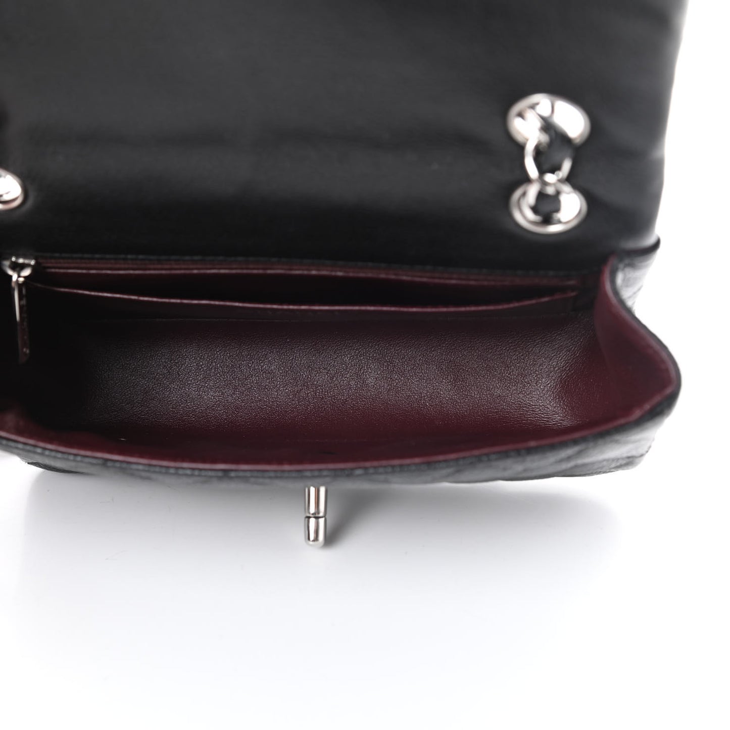 Caviar Quilted Mini Rectangular Flap Black