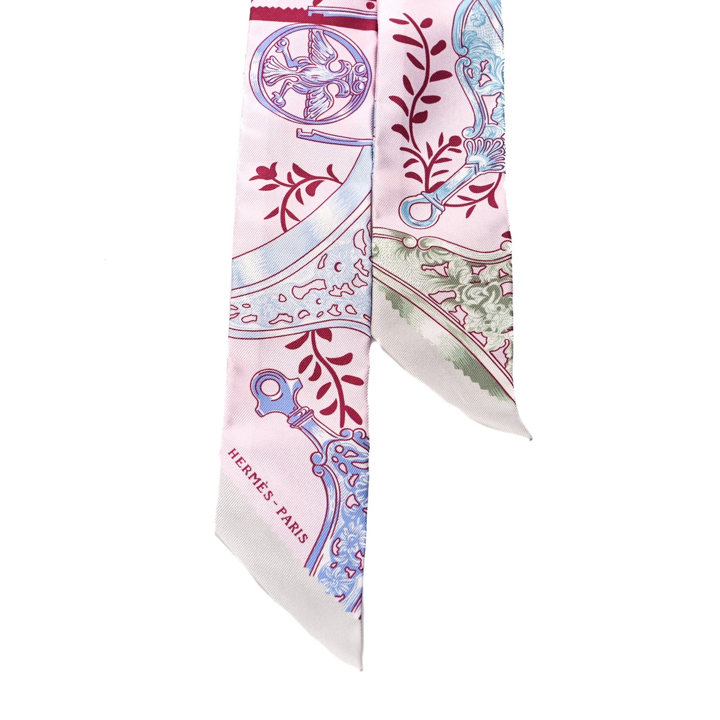 Silk Etriers Remix Twilly Rose Pale Bordeaux