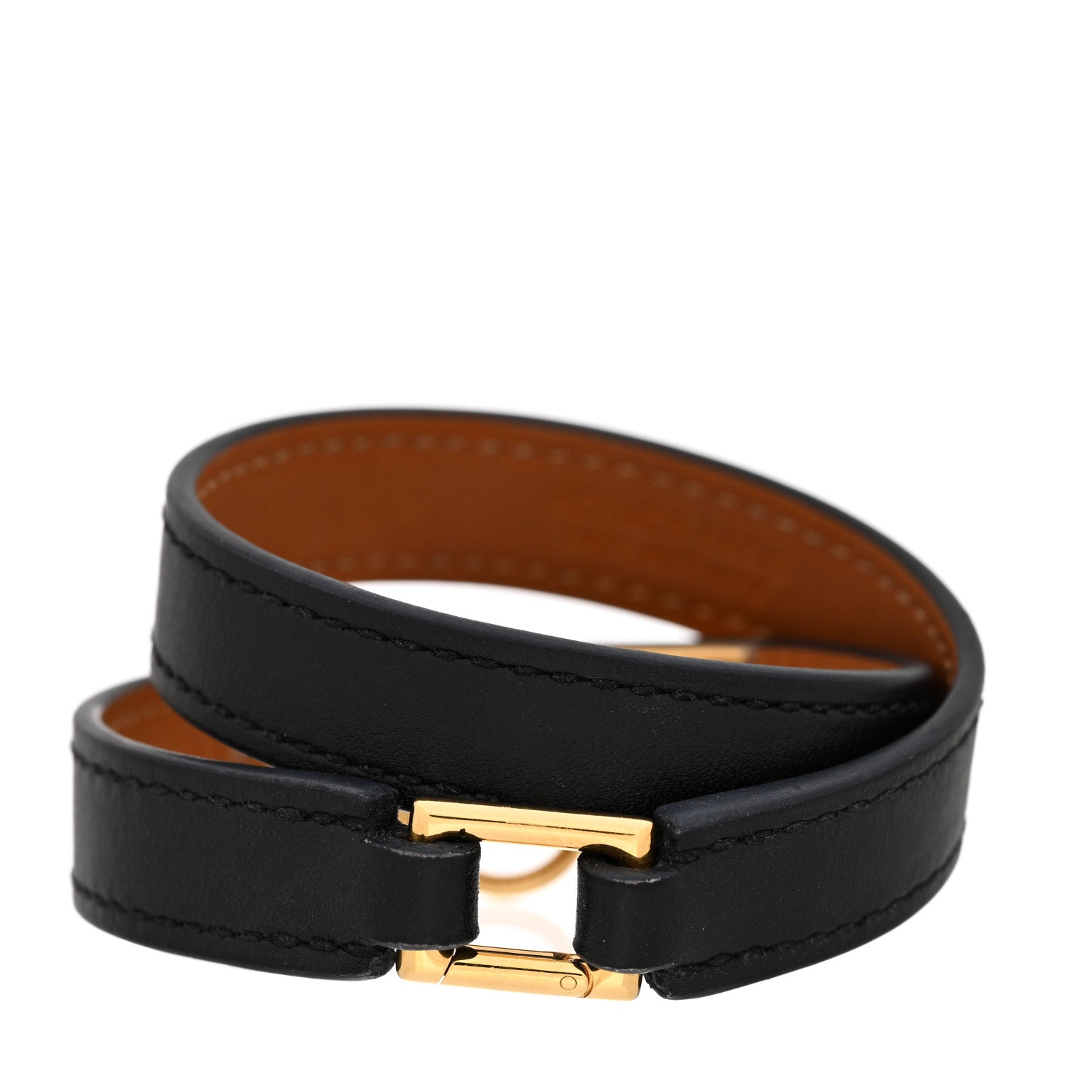 Hermes Box Rivale Double Tour Bracelet S Black 3 of 7