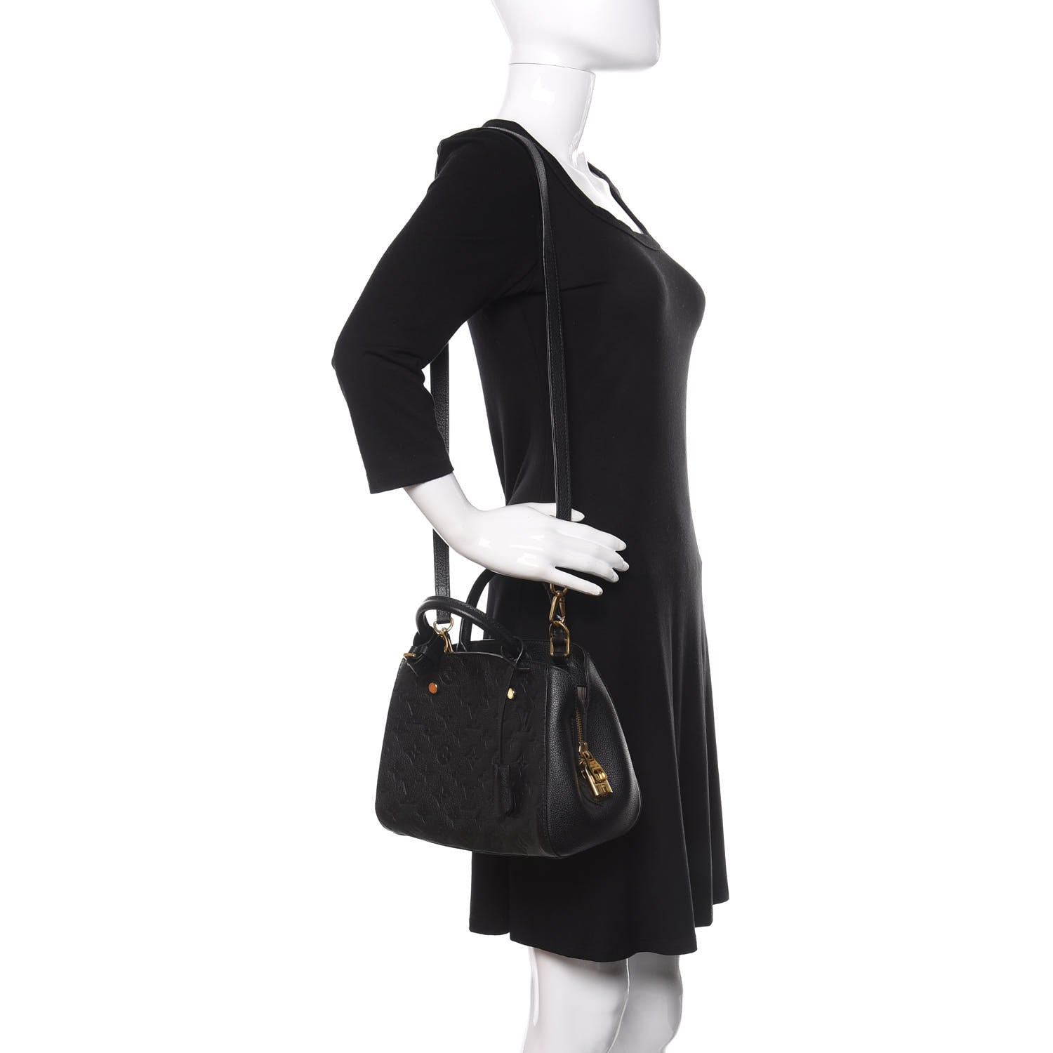 Louis Vuitton Empreinte Montaigne BB Black 2 of 8
