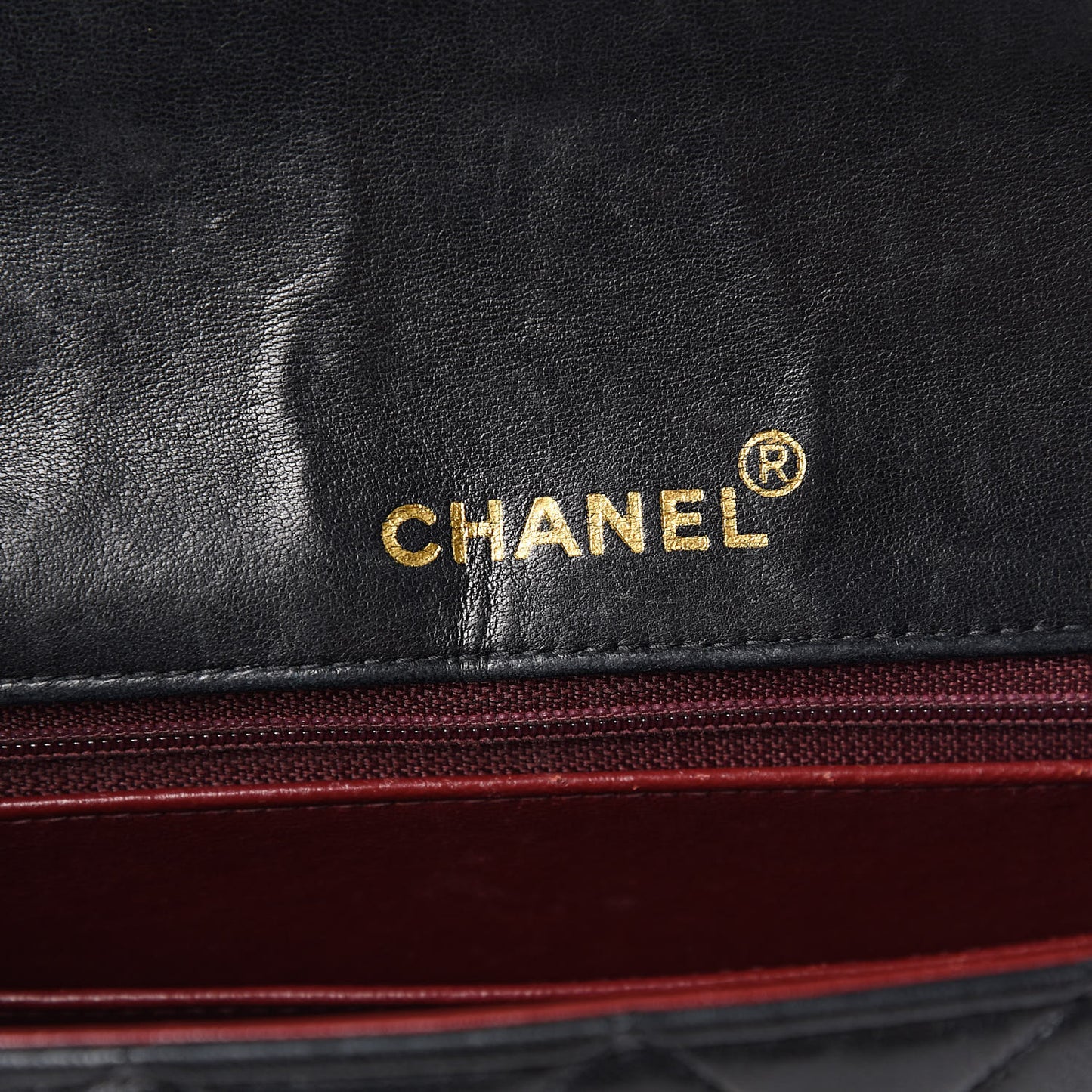 Lambskin Quilted Medium Mademoiselle Single Flap Black