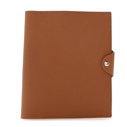 Hermes Togo Ulysse MM Notebook Cover Gold 1 of 7