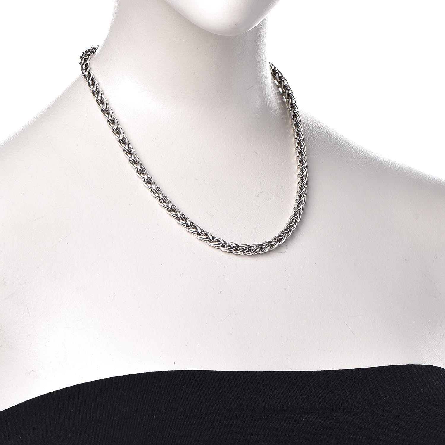 David Yurman Sterling Silver 14K Yellow Gold 6mm Wheat Chain Necklace 2 of 6