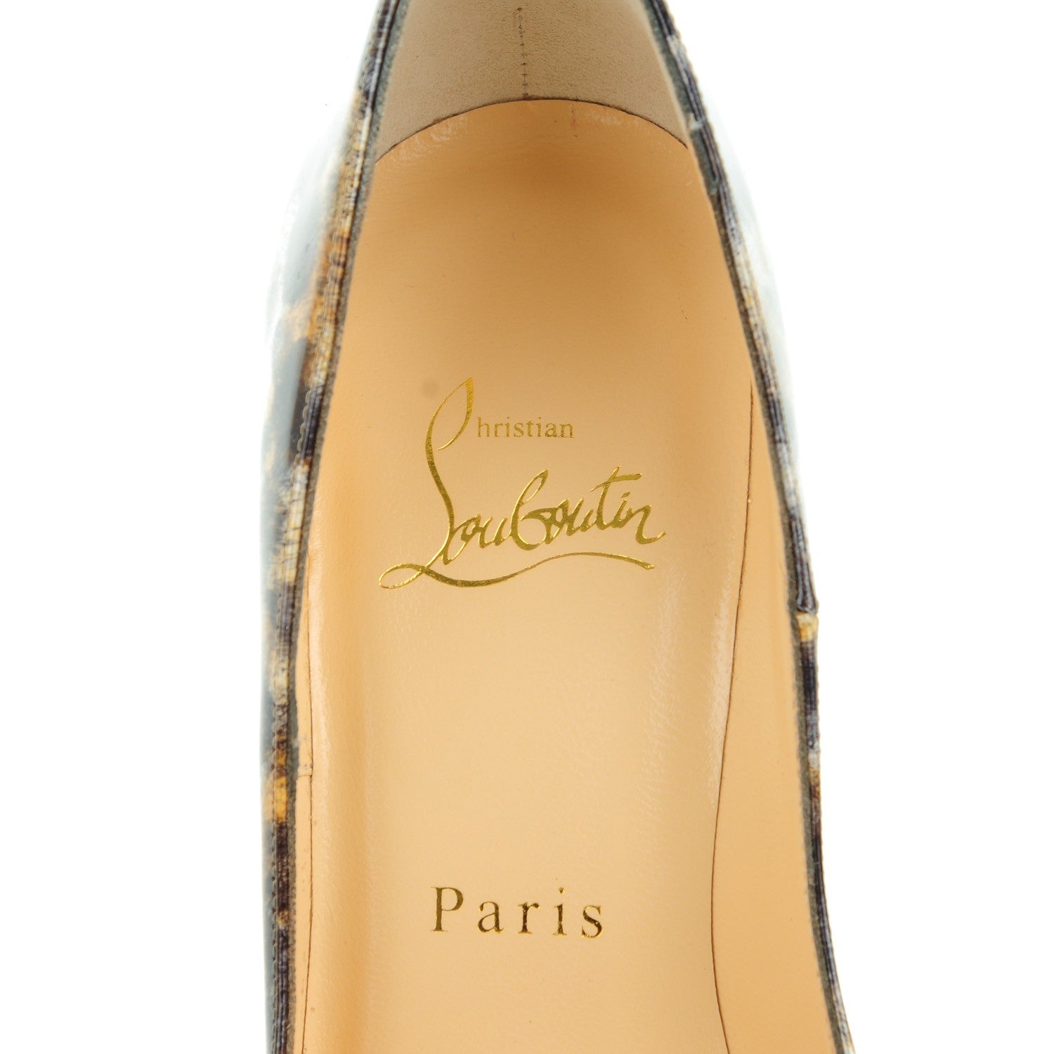 Christian Louboutin Patent Vernis Mouchete So Kate 120 Pumps 35.5 Black 7 of 8