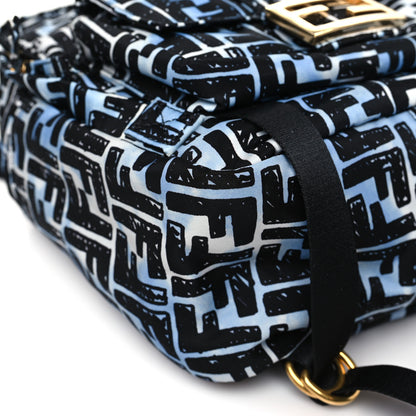 Fendi X JOSHUA VIDES Nylon FF Cloudy Pocket Backpack White Celeste Black 8 of 9