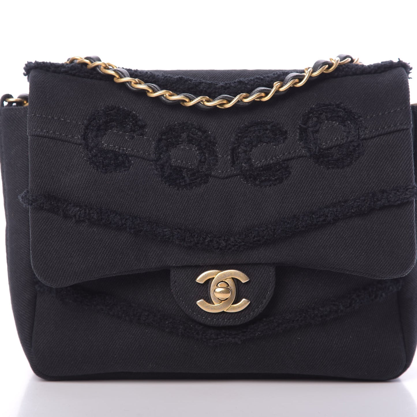 Denim Coco Flap Black