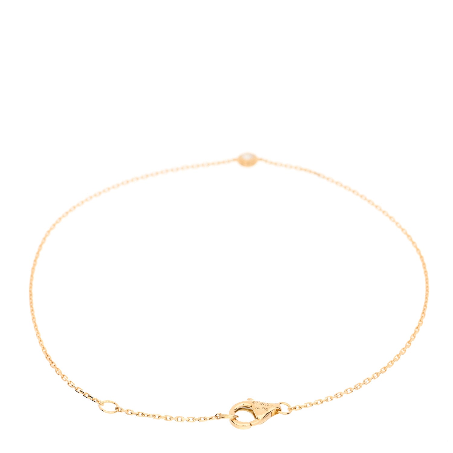 Cartier 18K Yellow Gold Diamond XS D'Amour Bracelet 2 of 3