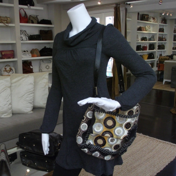 Fendi Extra Large Snakeskin Circles Baguette Bag 2 of 12