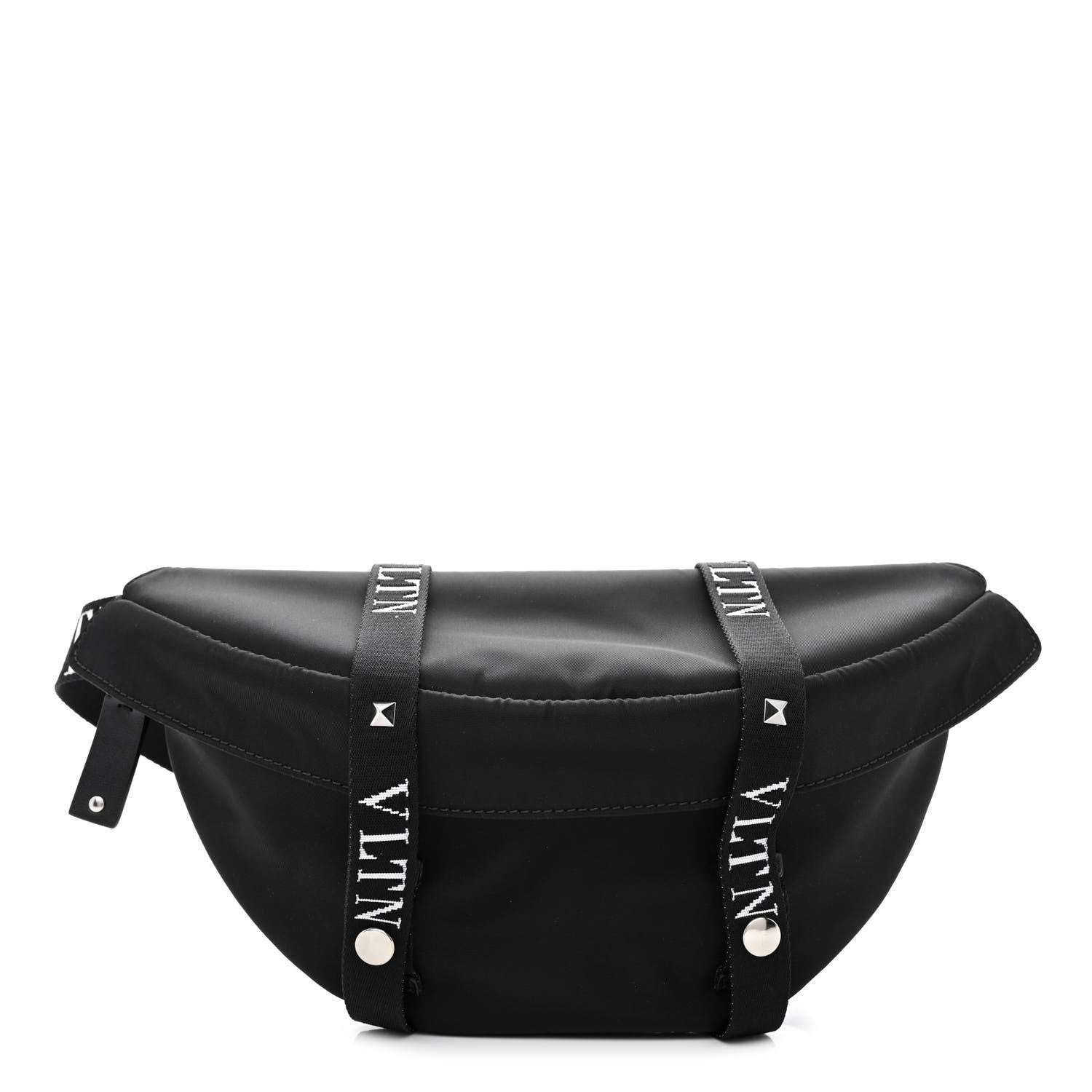 Valentino Garavani Nylon Ribbon VLTN Belt Bag Black 1 of 9