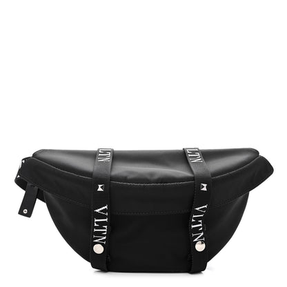 Valentino Garavani Nylon Ribbon VLTN Belt Bag Black 1 of 9