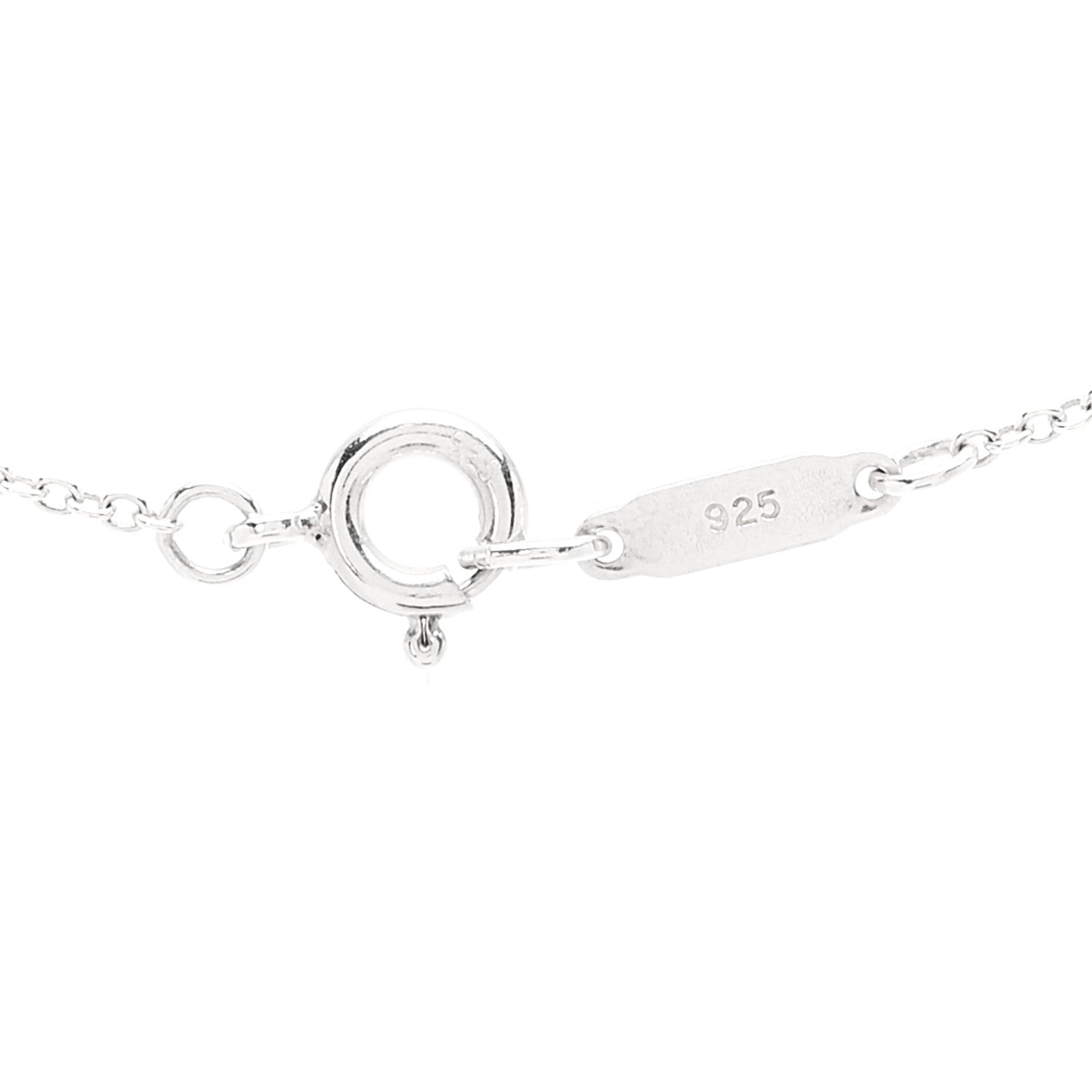 Tiffany Sterling Silver Small Bow Pendant Necklace 5 of 6