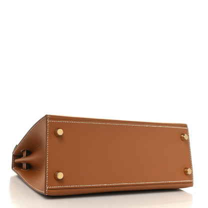 Hermes Epsom Kelly Sellier 25 Gold 5 of 12