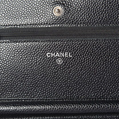 Chanel Caviar Quilted Wallet On Chain WOC Black 6 of 10