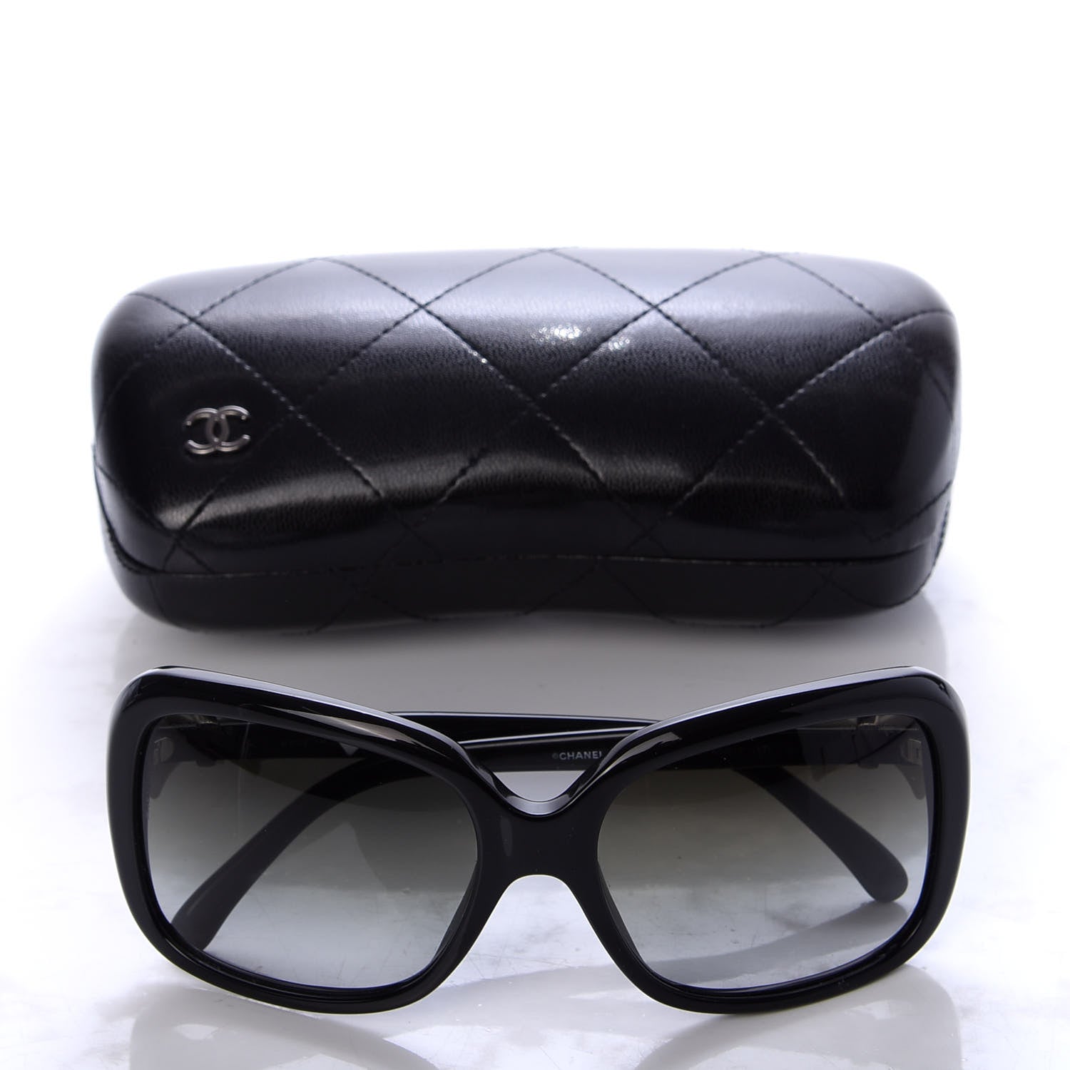 Chanel CC Bow Sunglasses 5171 Black White 7 of 7