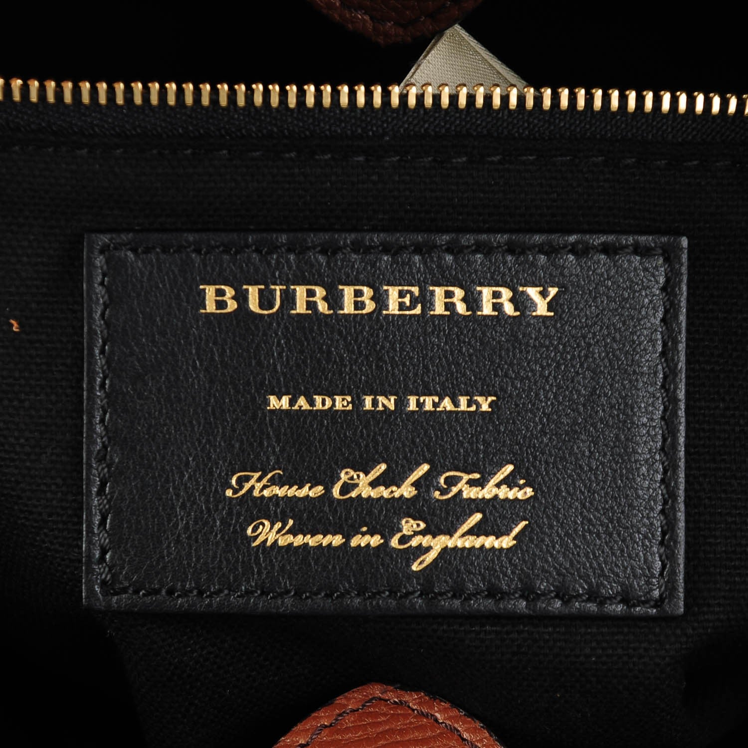 Burberry Calfskin House Check Little Crush Brown Ochre 6 of 8