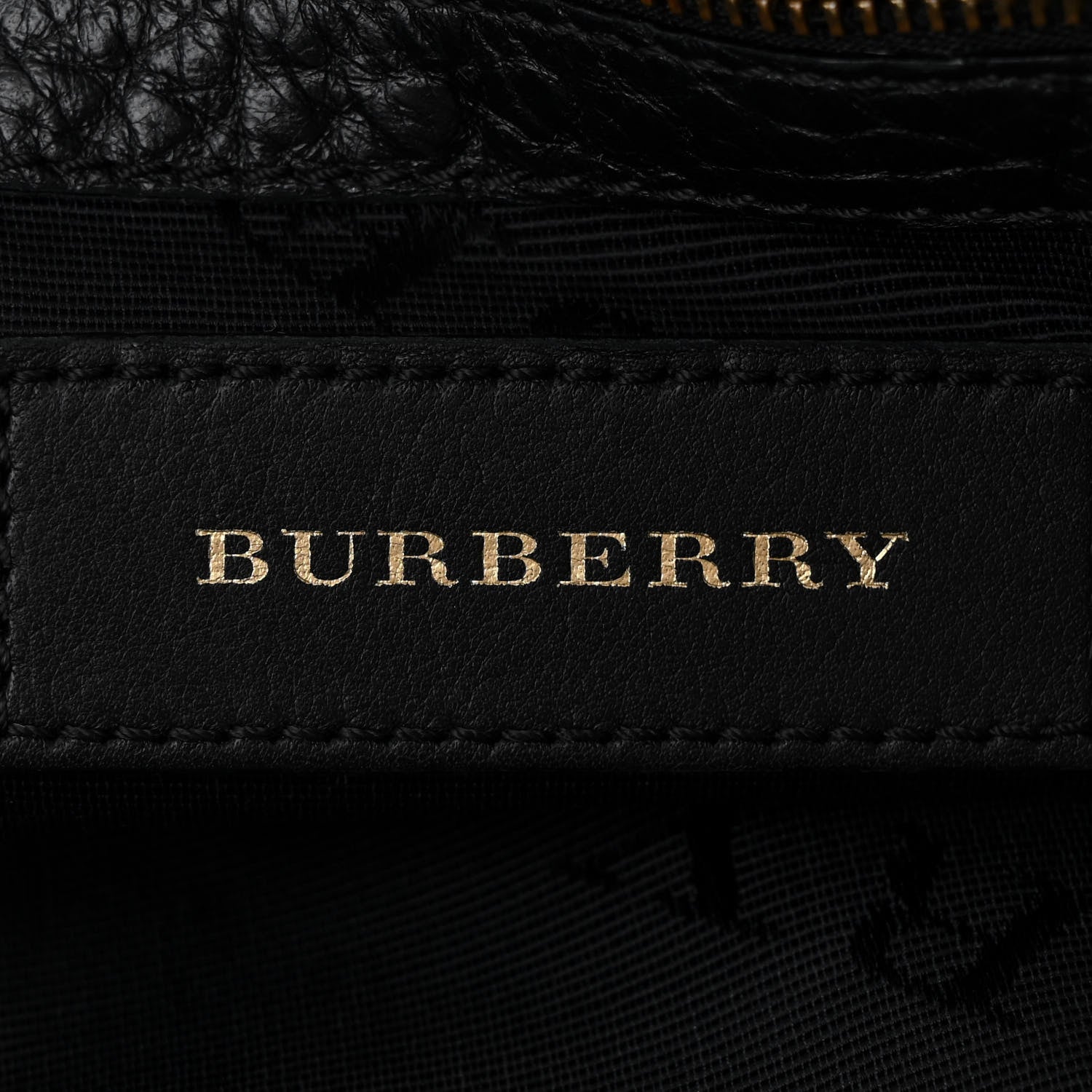 Burberry Signature Grain Calfskin Check Embossed Small Chichester Crossbody Clutch Bag Black 6 of 14