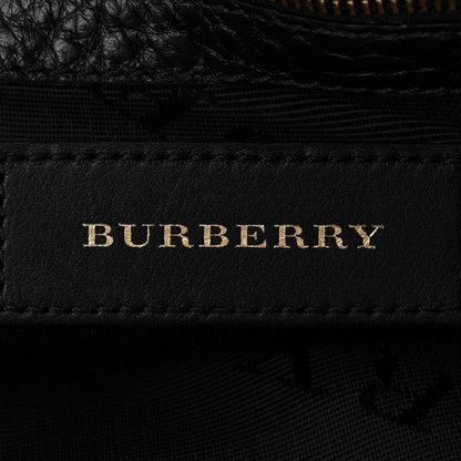 Burberry Signature Grain Calfskin Check Embossed Small Chichester Crossbody Clutch Bag Black 6 of 14