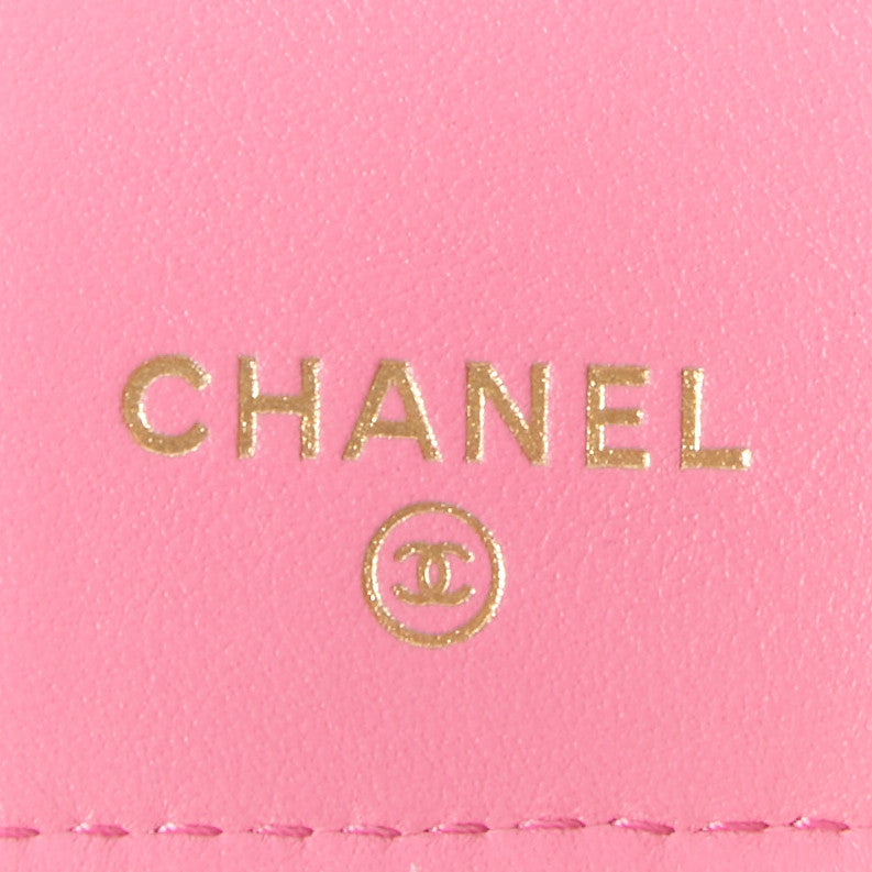 Chanel Goatskin Quilted Small Chanel 19 Flap Wallet Pink 7 of 8