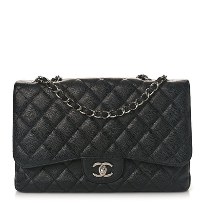 Chanel Caviar Quilted Jumbo Single Flap Black 1 of 9