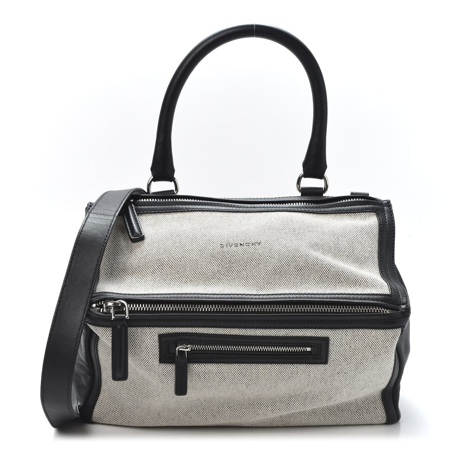 Calfskin Canvas Medium Pandora Black