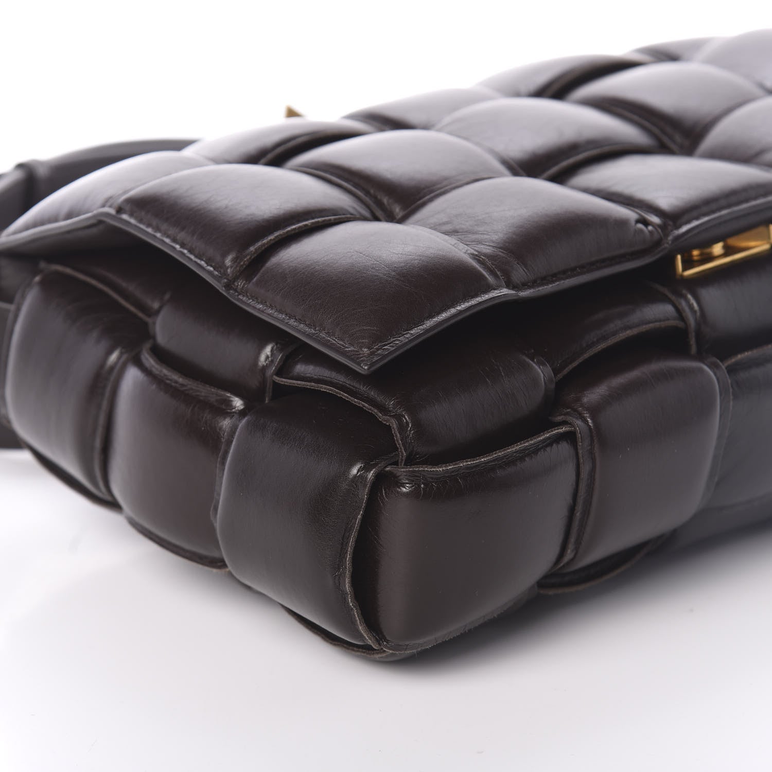 Bottega Veneta Paper Calfskin Maxi Intreccio Padded Cassette Crossbody Bag Fondant 8 of 9