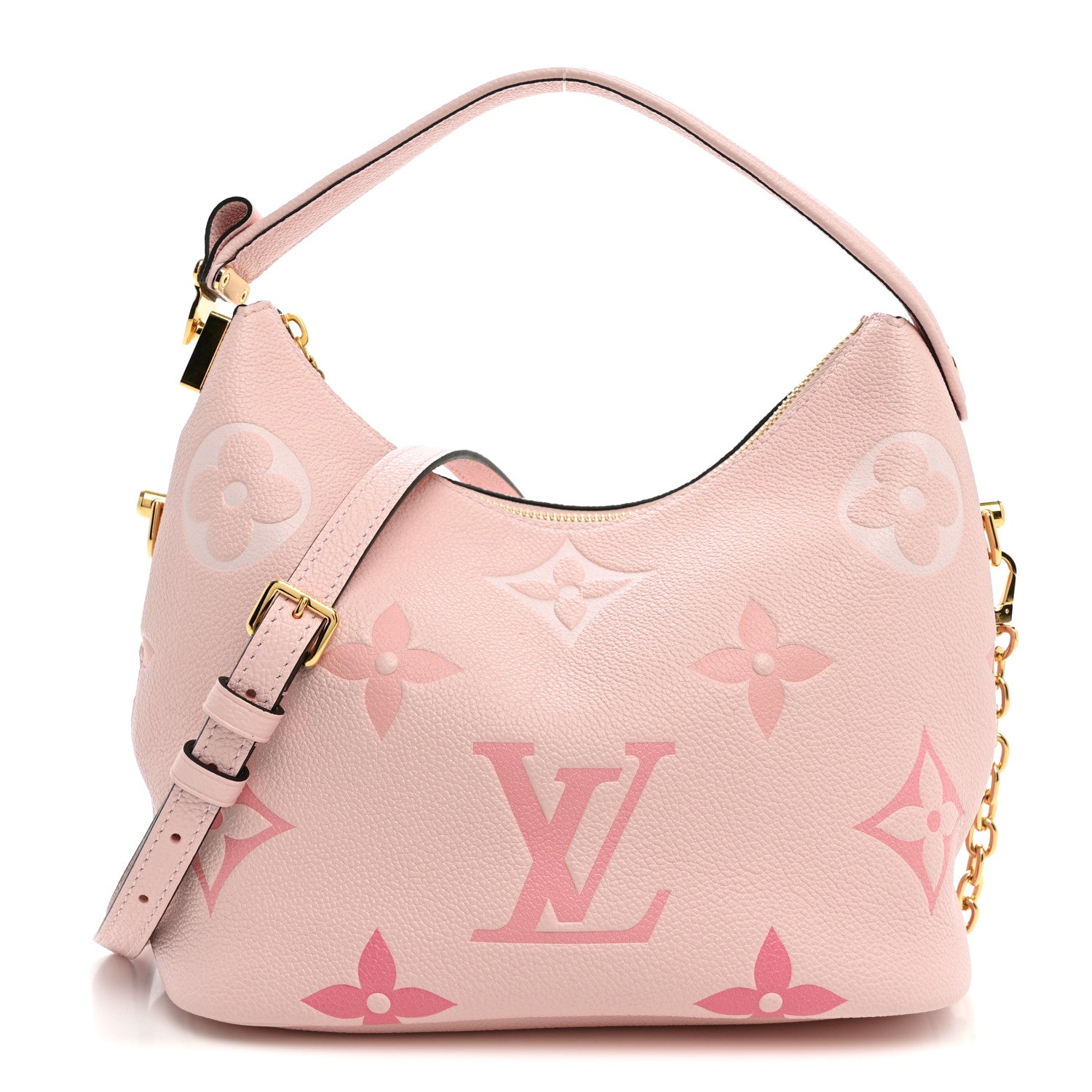Louis Vuitton Empreinte Monogram Giant By The Pool Marshmallow Hobo PM Bouton De Rose 1 of 8