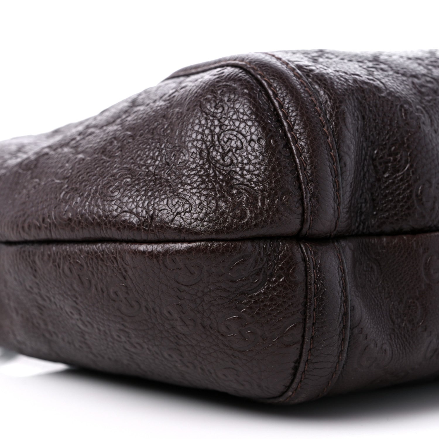 Gucci Guccissima Medium Techno Horsebit Hobo Brown 8 of 11