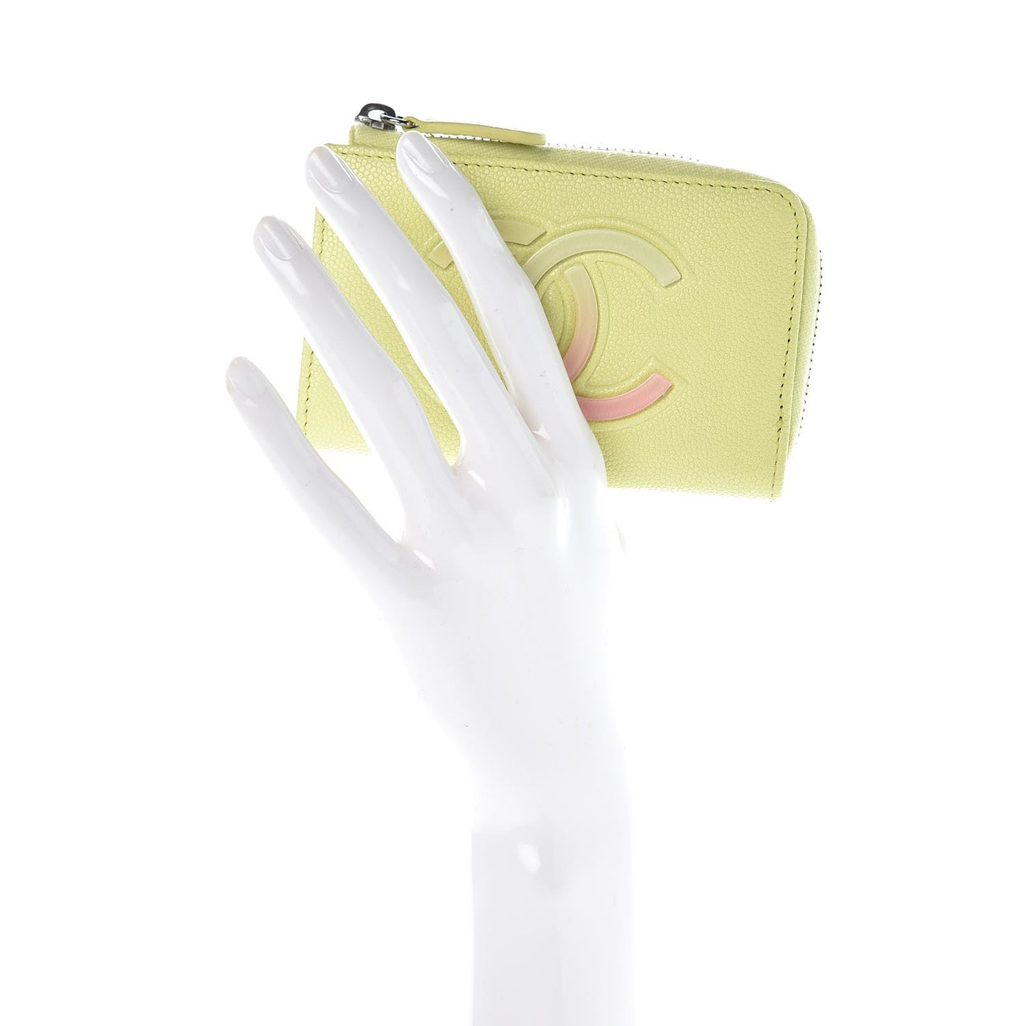 Caviar Key Holder Case Light Pink Light Green