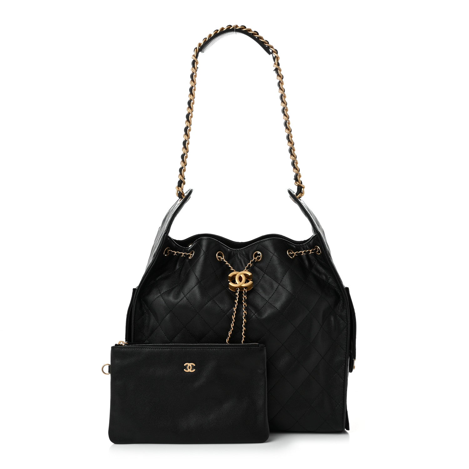 Chanel Caviar Quilted Medium Chanel 25 Handbag Black 3 of 11