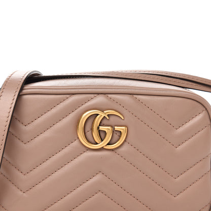 Gucci Calfskin Matelasse Mini GG Marmont Chain Shoulder Bag Porcelain Rose 13 of 13