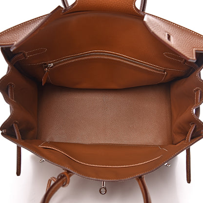 Hermes Taurillon Clemence Birkin 35 Gold 5 of 45