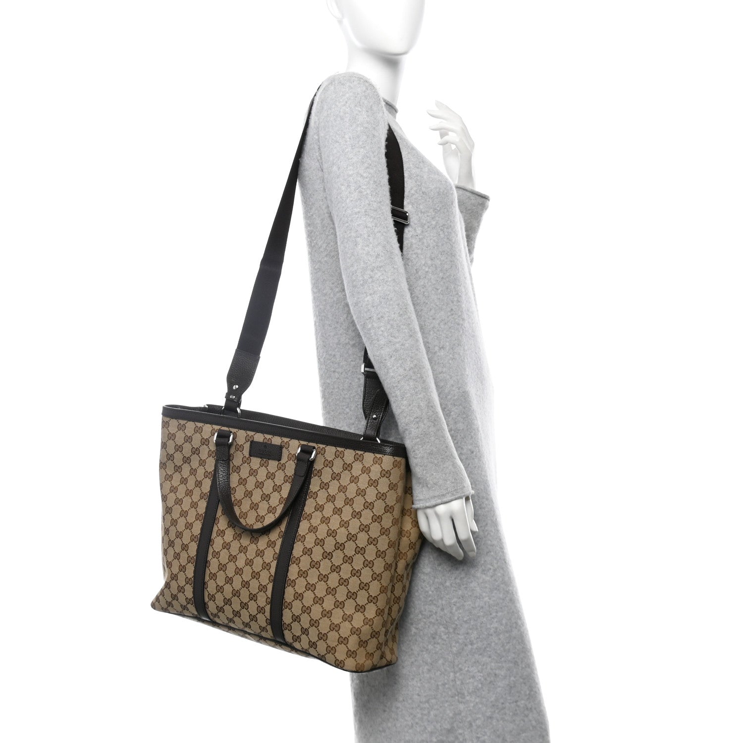 Gucci GG Monogram Large Joy Tote Bag Dark Brown 2 of 11