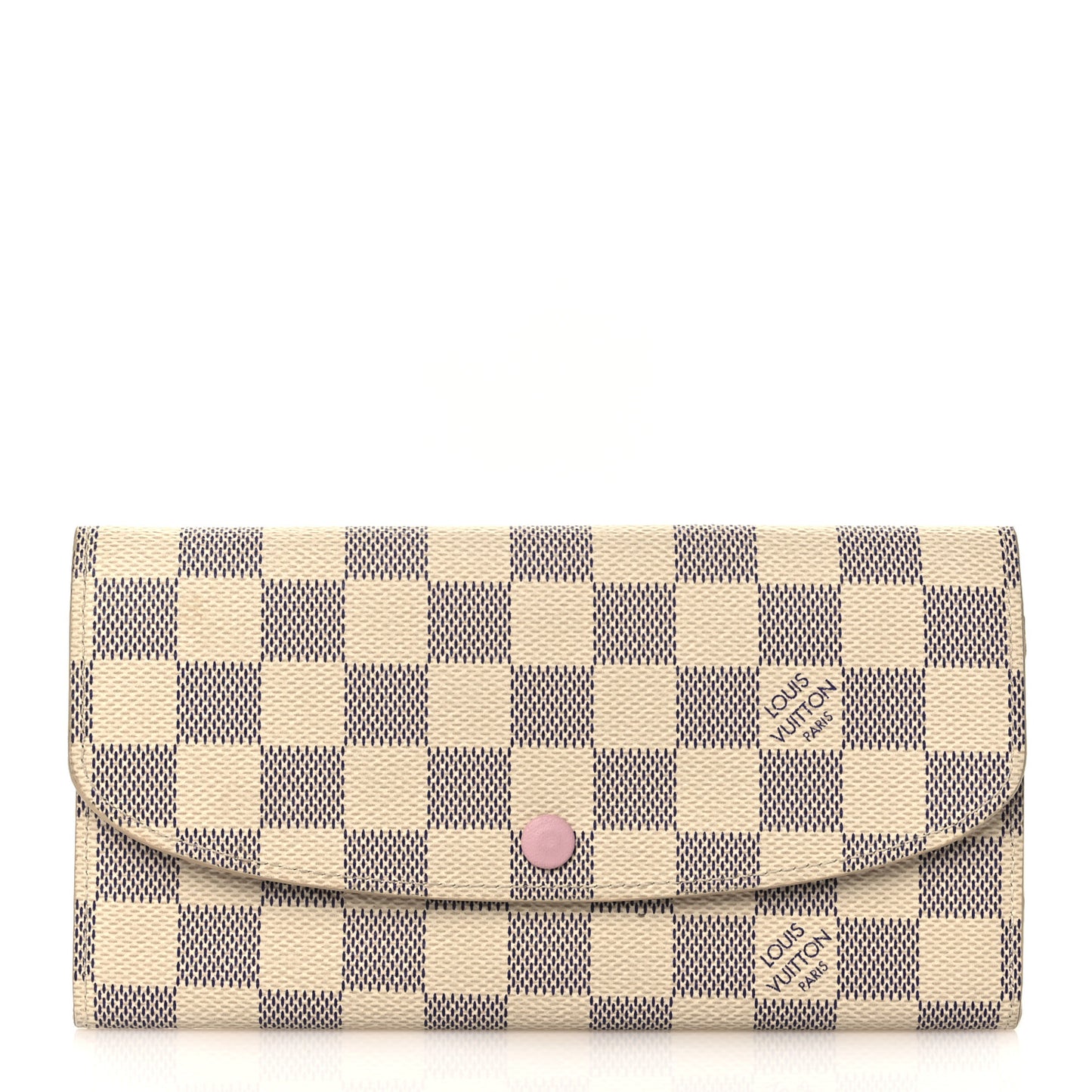 Damier Azur Emilie Wallet Rose Ballerine