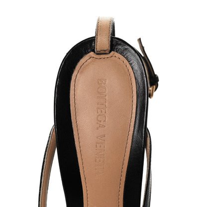 Bottega Veneta Lambskin Stretch Multi Strap 90mm Sandals 40 Black 5 of 9