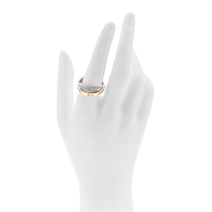 Cartier 18K Pink White Gold Diamond LOVE Pave Ring 58 8.25 2 of 5