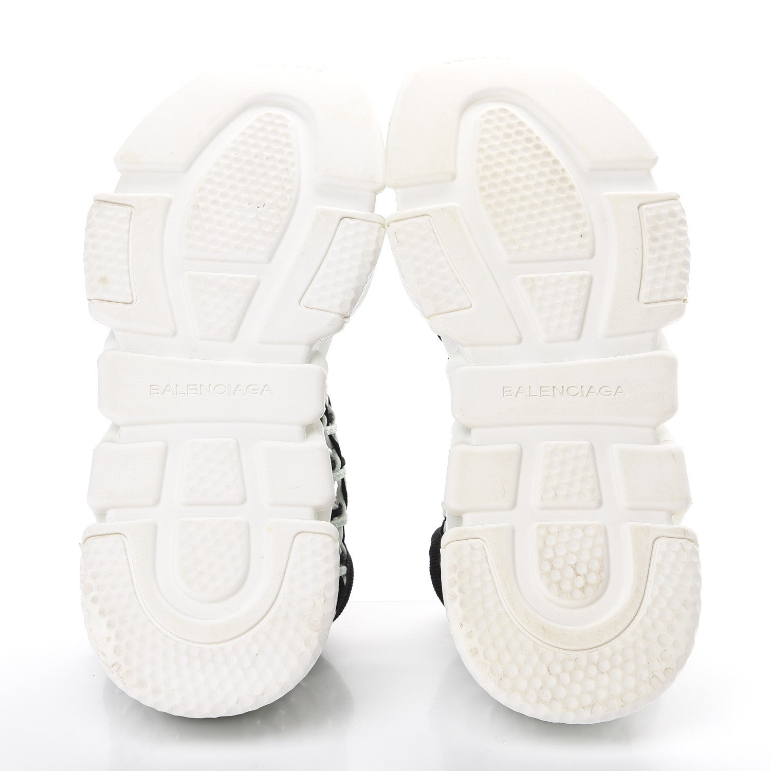 Balenciaga Neoprene Rubber Tressee Womens Tess S Speed Trainer Weaving Sneakers 40 Vert D'Eau White Black 5 of 8