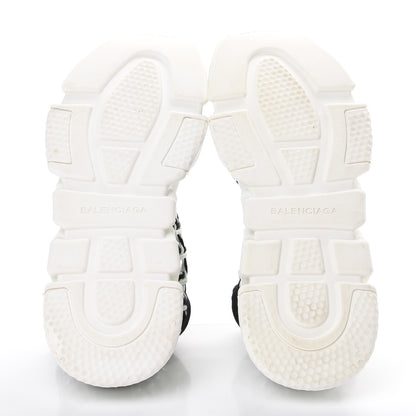 Balenciaga Neoprene Rubber Tressee Womens Tess S Speed Trainer Weaving Sneakers 40 Vert D'Eau White Black 5 of 8