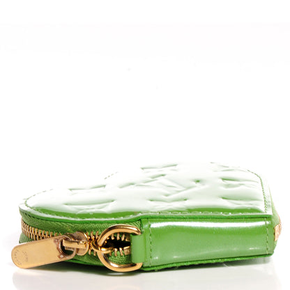 Louis Vuitton Vernis Heart Coin Purse Vert Tonic 4 of 7