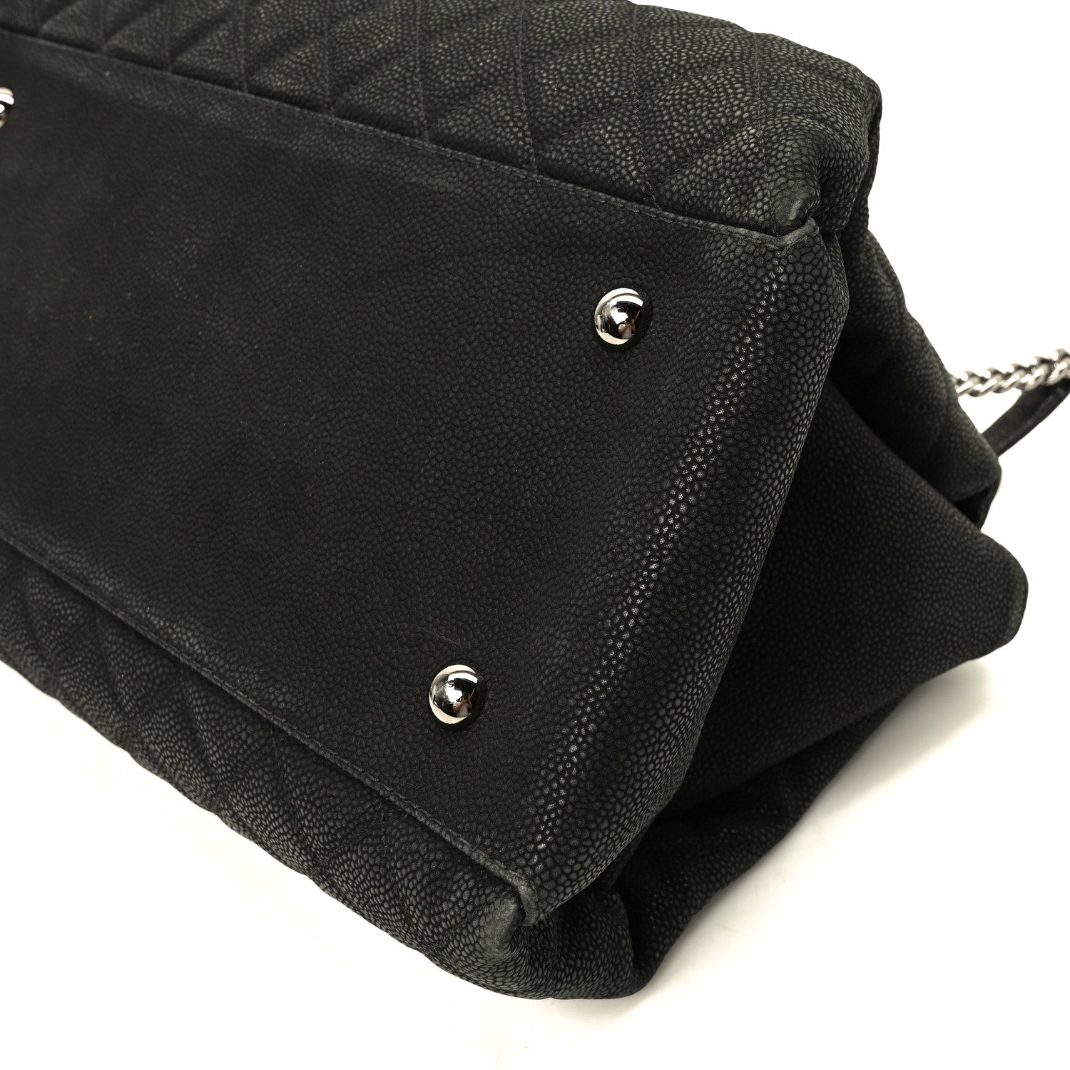 Chanel Iridescent Caviar Quilted Lady Pearly Tote Black 10 of 10