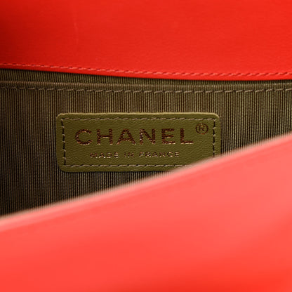 Chanel Lambskin Quilted Small Boy Flap Red 6 of 14