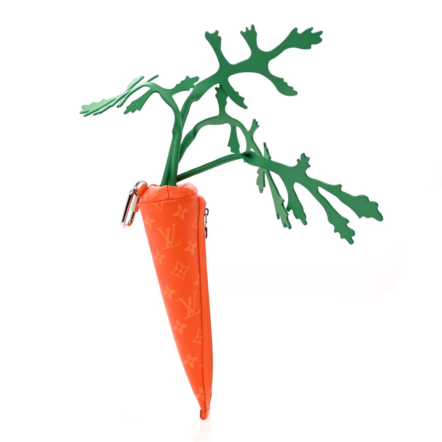 Monogram Carrot Pouch Orange