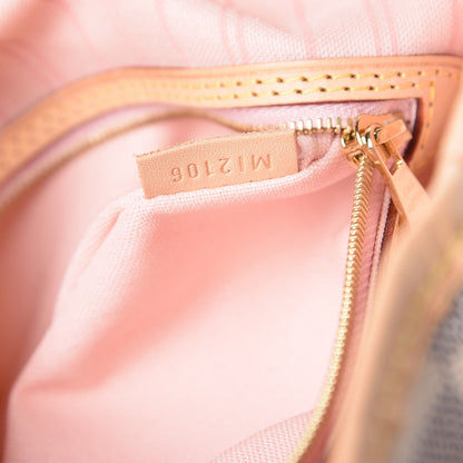 Louis Vuitton Damier Azur Delightful MM Rose Ballerine 7 of 11