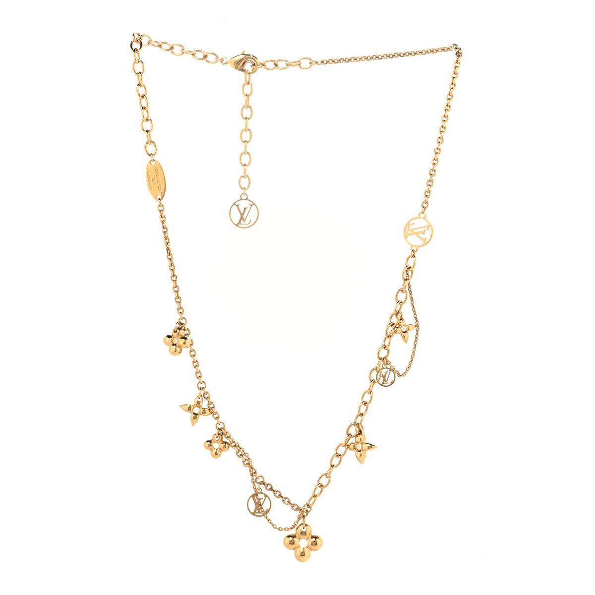 Metal Blooming Supple Necklace Gold