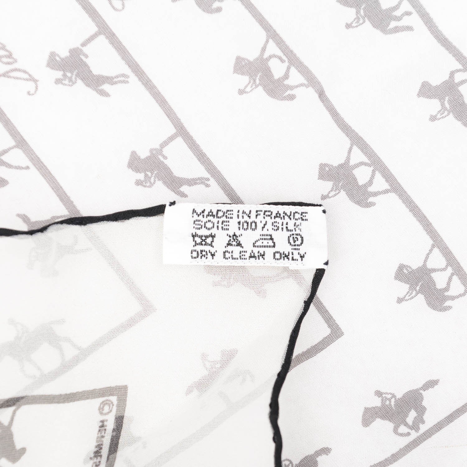 Hermes Silk Allures Pocket Square Scarf 4 of 4