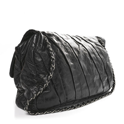Chanel Glazed Calfskin Twisted Maxi Flap Black 3 of 10