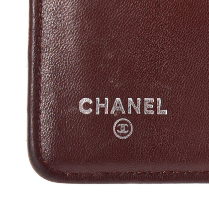 Chanel Lambskin Quilted Boy Zipped Pocket Wallet Burgundy 6 of 13