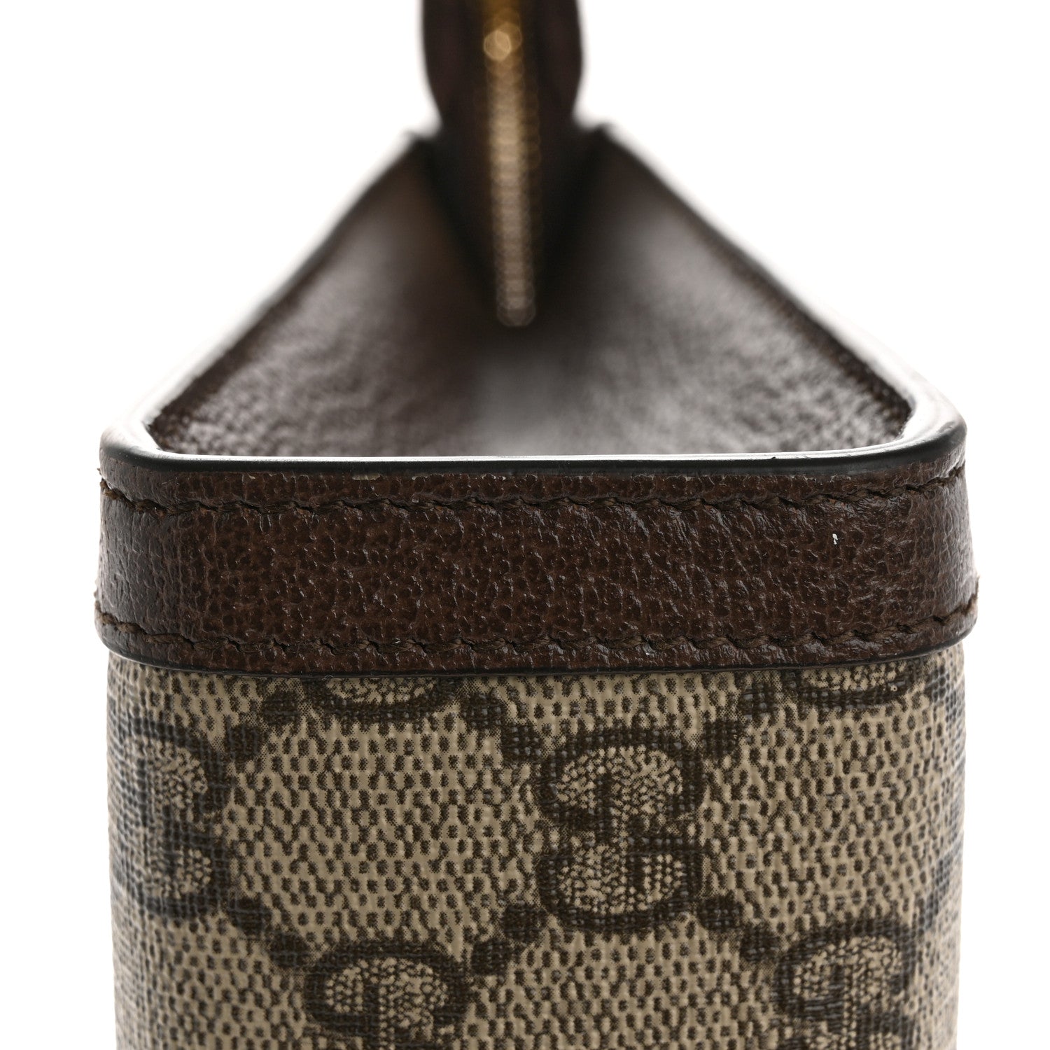 Gucci GG Supreme Monogram Web Ophidia Pouch Brown 9 of 10
