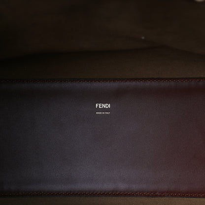 Fendi Vitello King Plexiglass Macro Stitchings Medium Fendi Sunshine Shopper Tote Praline 7 of 10
